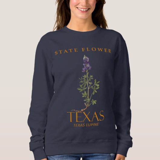 Sweatshirt Lupinus texensis (Devant)