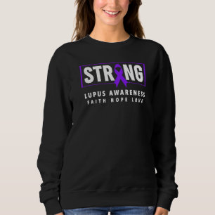 Sweatshirt Lupus Sensibilisation Forte Violet Ribbon Lupus