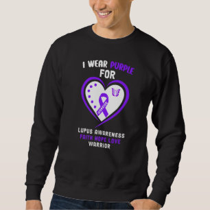Sweatshirt Lupus Sensibilisation Je Porte Du Violet Pour Les