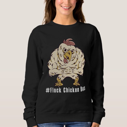 Sweatshirt Lustiges Chicken  Flock Chicken Boss  1 (Devant)