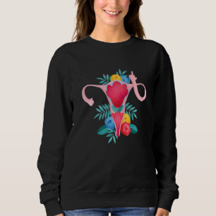 Sweatshirt L'utérus montre le doigt d'honneur Féministe Fémin