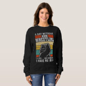 Sweatshirt Lutte à la main et lutte au bras (Devant entier)