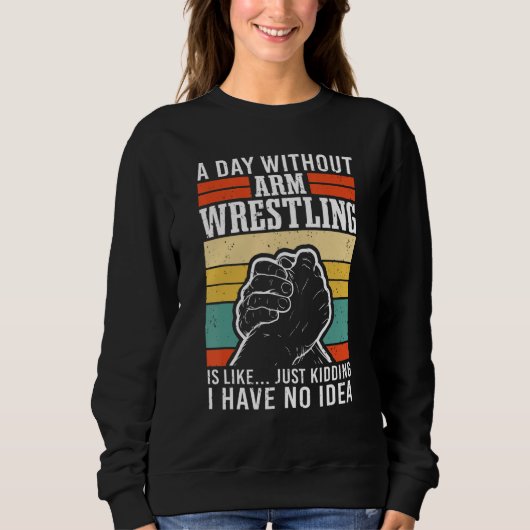 Sweatshirt Lutte à la main et lutte au bras (Devant)