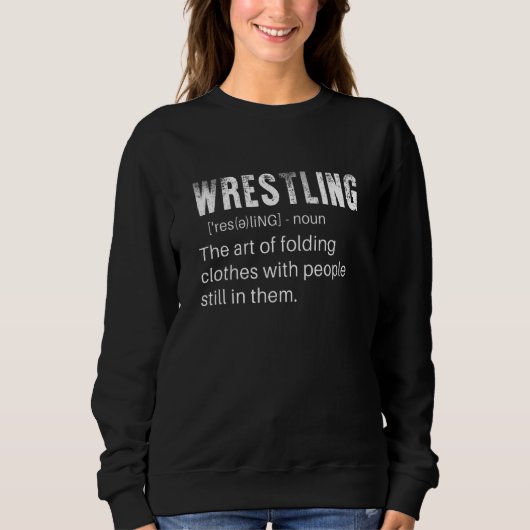 Sweatshirt Lutte Coach Définition Lutte Saison (Devant)