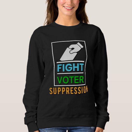 Sweatshirt Lutte contre la répression des électeurs - Concept (Devant)