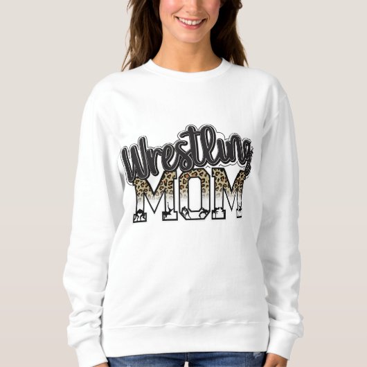 Sweatshirt Lutter Maman Leopard Drôle Lutter Dons Pour Wrestl (Devant)