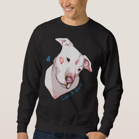 Sweatshirt Luv A Bull Pitbull (Devant)