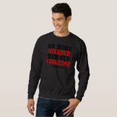 Sweatshirt Lycée Plus De Silence End Gun Violence Gun R (Devant entier)