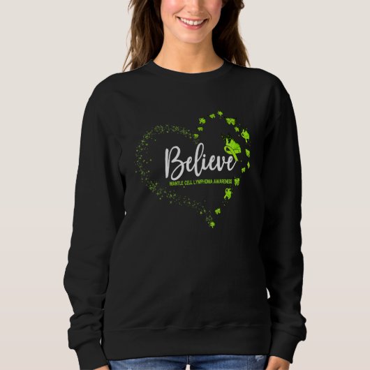 Sweatshirt Lymphome Mantle Lymphome Sensibilisation Papillon (Devant)
