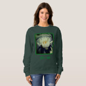 Sweatshirt Lys d'eau blanche Fleur de Lotus Blossom Perso (Devant entier)
