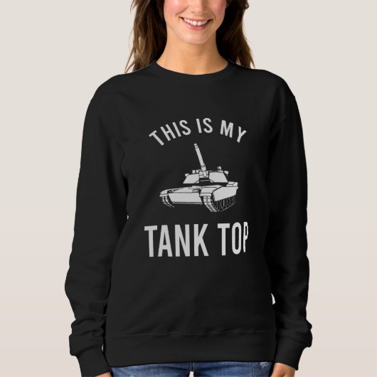 Sweatshirt M1 Abrams C'Est Mon Char Sarcastique (Devant)