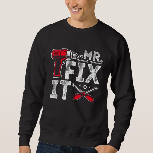 Sweatshirt M. Break It M. Fix It Papa & Son Correspondant Pèr (Devant)