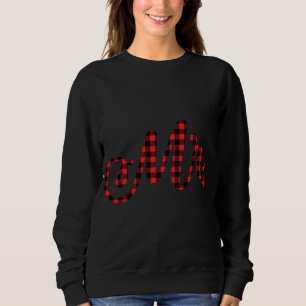 Sweatshirt M. Christmas Pajama Buffalo Plaid Holiday Coup