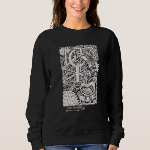 Sweatshirt M. Emptyful, dessin à encre