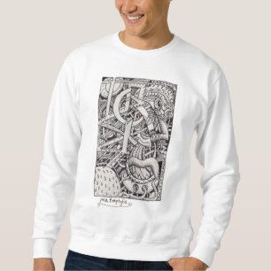 Sweatshirt M. Emptyful, dessin à encre