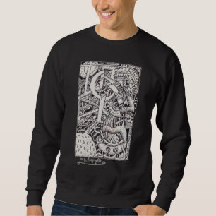 Sweatshirt M. Emptyful, dessin à l'encre