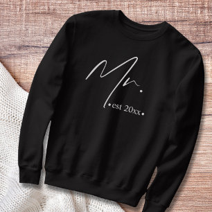 Sweatshirt M. établi Nouveau marié ou Fiançailles