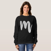 Sweatshirt M Lettre majuscule Initiales Cool ABC (Devant entier)