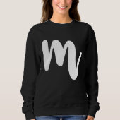 Sweatshirt M Lettre majuscule Initiales Cool ABC (Devant)