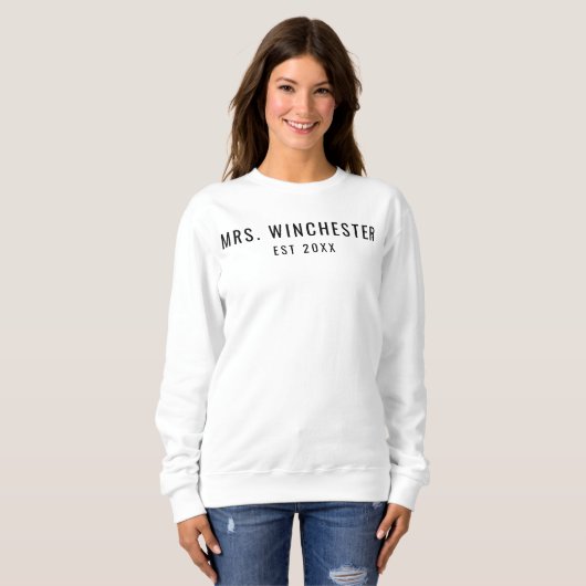 Sweatshirt M. Mme Correspondances Costumes Fiançailles Fiance (Devant entier)