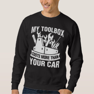 Sweatshirt Ma Boîte À Outils Coûte Plus Cher Que Votre Père M