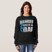 Sweatshirt Ma danseuse préférée m'appelle papa Dancing Père D (Devant entier)