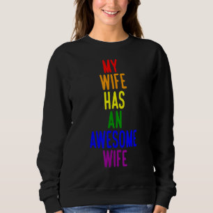 Sweatshirt Ma Femme A Une Épouse Merveilleuse Lgbt 3