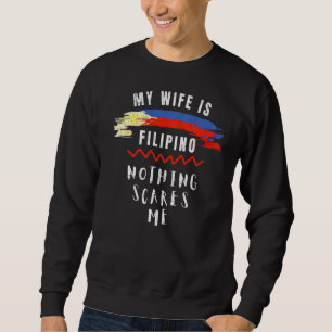 Sweatshirt Ma femme est philippin République des Philippines