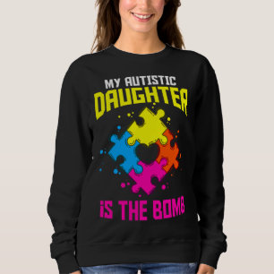Sweatshirt Ma Fille Autiste Est La Sensibilisation sur l'auti