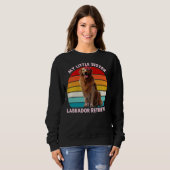 Sweatshirt Ma Petite Soeur Est Labrador Retriever 2 (Devant entier)