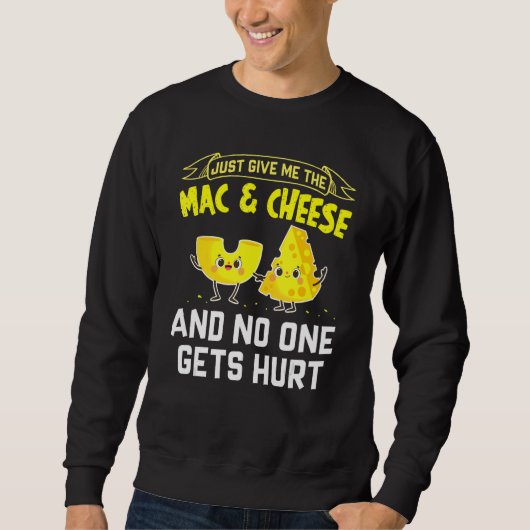 Sweatshirt Mac And Cheese Macaroni Cheesy Noodle (Devant)