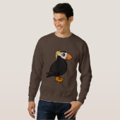 Sweatshirt Macareux tufté de Birdorable (Devant entier)