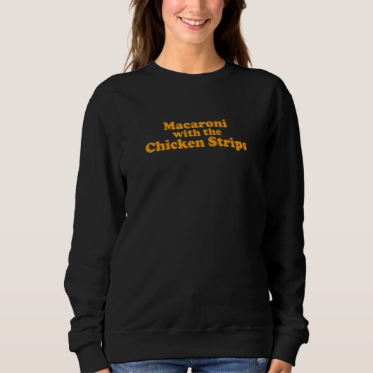 Sweatshirt Macaroni Aux Bandes De Poulet (Devant)