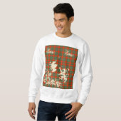 Sweatshirt MacGregor Ancient Tartan Scotland Lion Map Art (Devant entier)