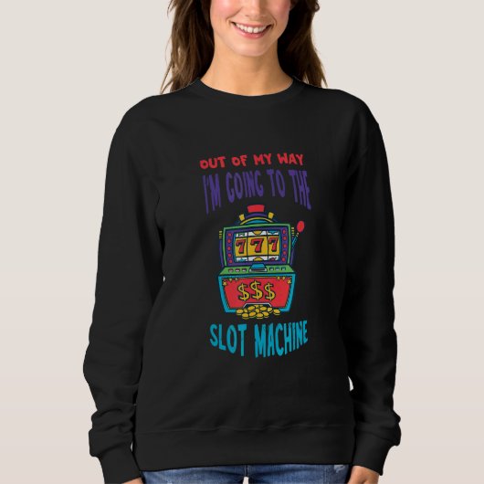 Sweatshirt Machine à sous dégagée Machine de jeu et de pari (Devant)