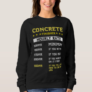 Sweatshirt Machine de finisseur de béton Concile Mixer de cam