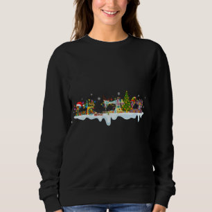 Sweatshirt Machines à coudre Gnomes mignons Arbre de Noël Cou