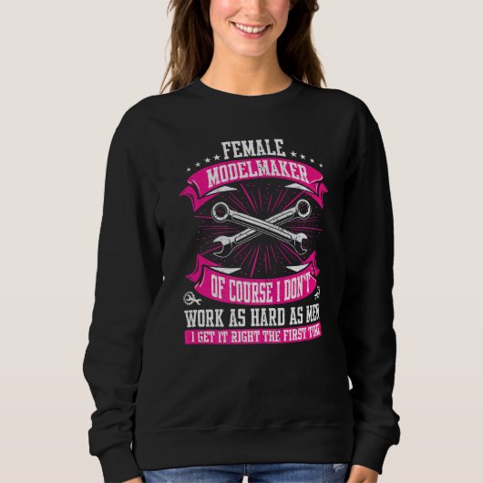 Sweatshirt Machiniste Modeleuse Cnc (Devant)