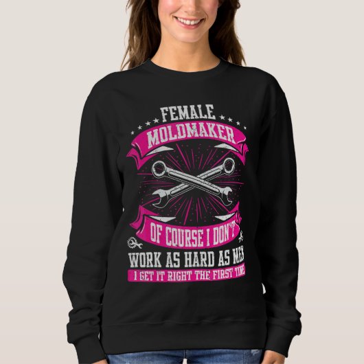 Sweatshirt Machiniste Mouliniste Femme Cnc (Devant)