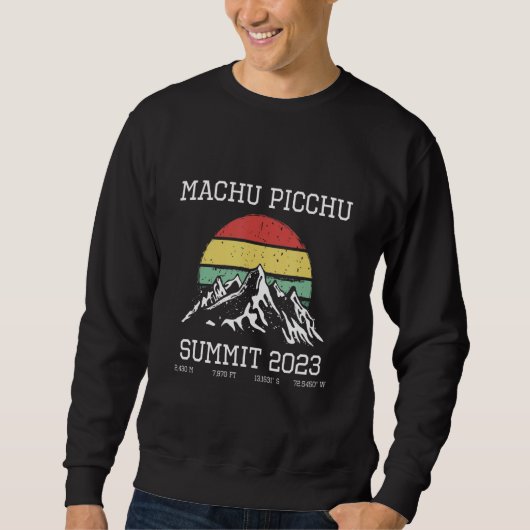 Sweatshirt Machu Picchu Inca Trail Summit 2023 Sun Hike Cusco (Devant)
