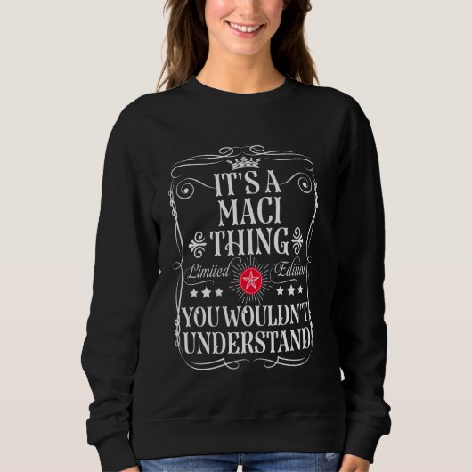 Sweatshirt Maci Nomme C'Est Une Chose Maci Que Vous Ne Compre (Devant)