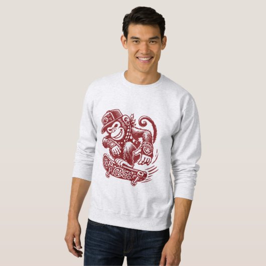 SWEATSHIRT MAD MONKEY (Devant entier)