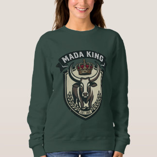 Sweatshirt MADA KING | Malagasy Zebu Madagascar T-Shirt