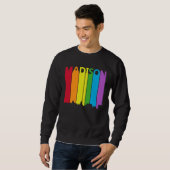 Sweatshirt Madison Skyline LGBT Pride (Devant entier)