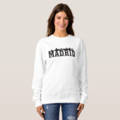 Sweatshirt Madrid Espagne City Skyline Cityscape Voyage Idée  (Devant entier)