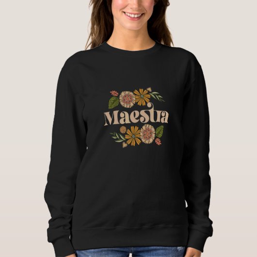 Sweatshirt Maestra Proud Hispanic Spanish Teacher Bilingual T (Devant)
