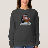 Sweatshirt Magical Storytelling Penguin Winter Book Lovers Sw (Devant)