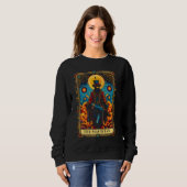Sweatshirt Magicien mystique de la carte Tarot (Devant entier)