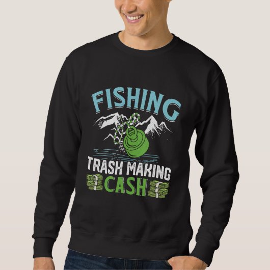 Sweatshirt Magnetic Fishing Trash making Cash Treasure Scrap  (Devant)