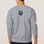 Sweatshirt Magnifique 3D Wolf Graphic Tee - Cyberpunk Forest  (Dos)